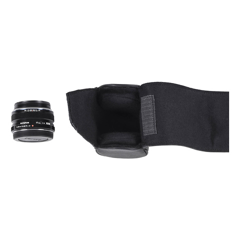 Donau Cowhide Leather Lenswrap (Small, Black) Image 1