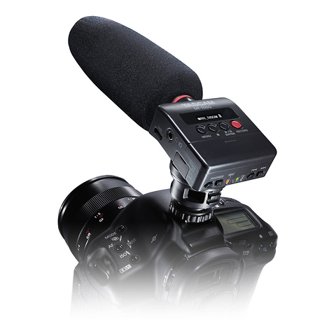 DR-10SG Camera-Mountable Audio Recorder with Shotgun Microphone Image 4