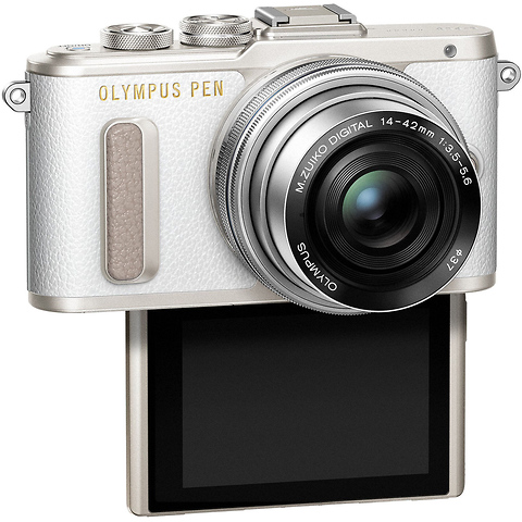 PEN E-PL8 Mirrorless Micro Four Thirds Digital Camera with 14-42mm Lens (White) Image 3