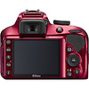D3400 Digital SLR Camera with 18-55mm and 70-300mm Lenses (Red) Thumbnail 4