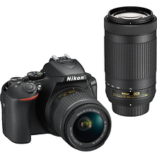 D5600 Digital SLR Camera with 18-55mm & 70-300mm Lenses (Black) Image 0