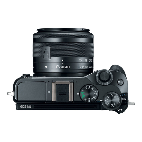EOS M6 Mirrorless Digital Camera with 15-45mm Lens (Black) Image 4