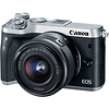 EOS M6 Mirrorless Digital Camera with 15-45mm Lens (Silver) Thumbnail 0