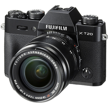 X-T20 Mirrorless Digital Camera with 18-55mm Lens (Black)