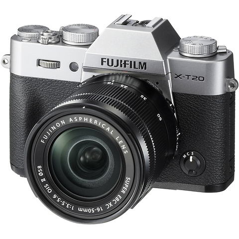 X-T20 Mirrorless Digital Camera with 16-50mm Lens (Silver) Image 1