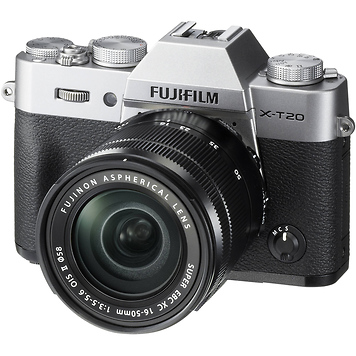 X-T20 Mirrorless Digital Camera with 16-50mm Lens (Silver)