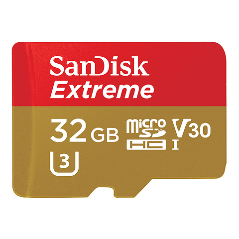 32GB Extreme UHS-I microSDXC Memory Card Image 0
