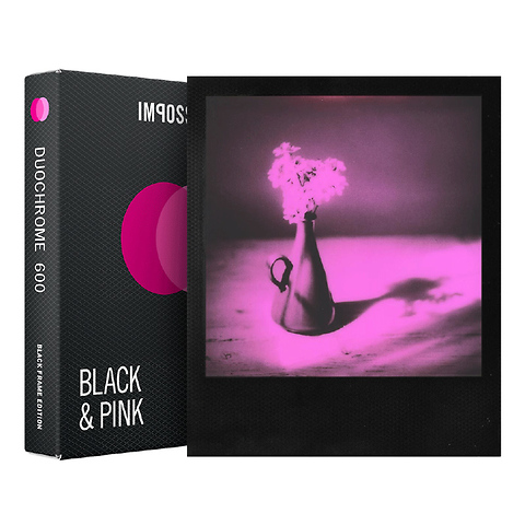 Black & Pink Duochrome Instant Film for 600 (Black Frame, 8 Exposures) Image 0