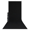 X-Drop Wrinkle-Resistant Backdrop Kit Rich Black Sweep (5 x 12 ft.) Thumbnail 0