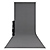 X-Drop Wrinkle-Resistant Backdrop Kit Rich Gray Sweep (5 x 12 ft.)