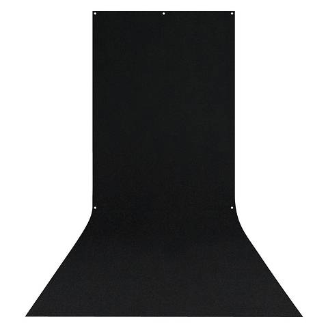 X-Drop Wrinkle-Resistant Backdrop Rich Black Sweep (5 x 12 ft.) Image 0