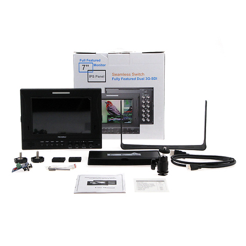 7in. IPS Dual 3G-SDI Camera-Top Monitor (Open Box) Image 3