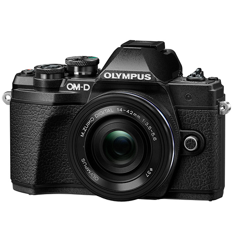 OM-D E-M10 Mark III Mirrorless Micro Four Thirds Digital Camera with 14-42mm Lens (Black) Image 1