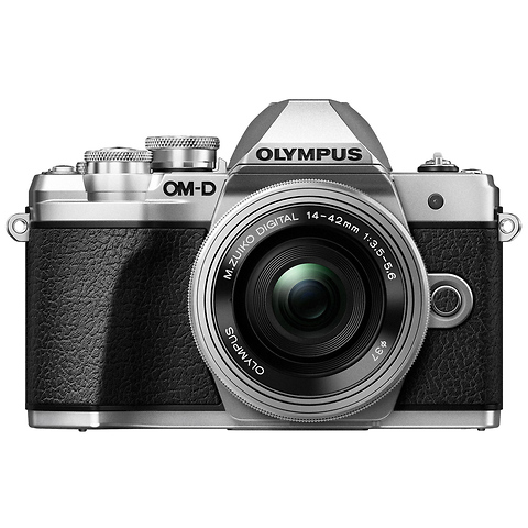 OM-D E-M10 Mark III Mirrorless Micro Four Thirds Digital Camera with 14-42mm Lens (Silver) Image 0