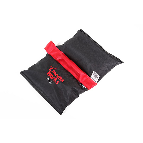 Cinema Works 15 lb Sandbag (Black with Red Handle) Image 1