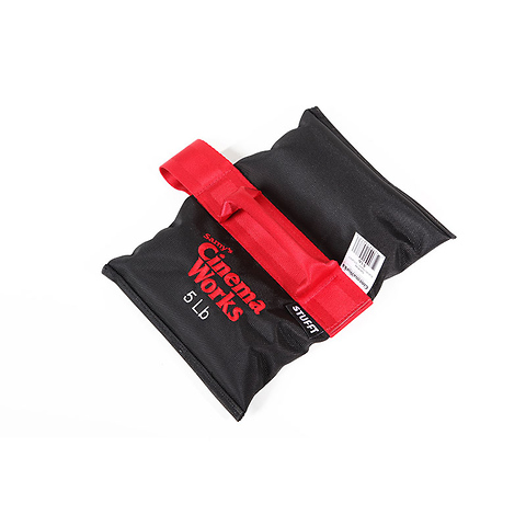 Cinema Works 5 lb Sandbag (Black with Red Handle) Image 1