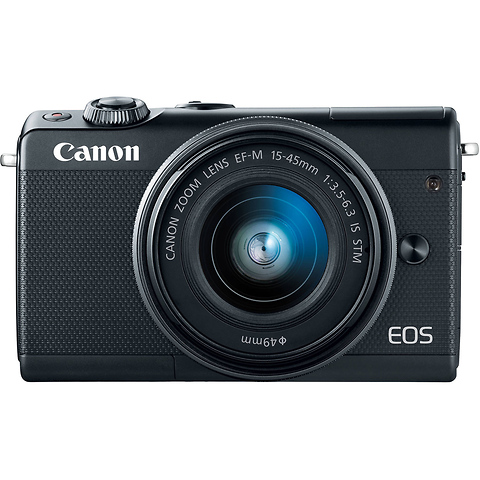 EOS M100 Mirrorless Digital Camera with 15-45mm and 55-200mm Lenses (Black) Image 6