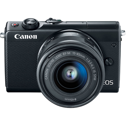 EOS M100 Mirrorless Digital Camera with 15-45mm and 55-200mm Lenses (Black) Image 5