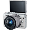 EOS M100 Mirrorless Digital Camera with 15-45mm and 55-200mm Lenses (White) Thumbnail 4
