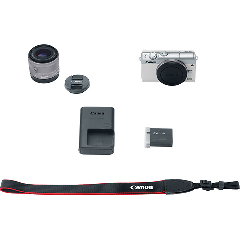 EOS M100 Mirrorless Digital Camera with 15-45mm Lens (White) Image 7
