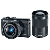 EOS M100 Mirrorless Digital Camera with 15-45mm and 55-200mm Lenses (Black) Thumbnail 0
