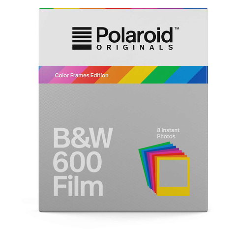 Black & White 600 Instant Film (Color Frames Edition, 8 Exposures) Image 0
