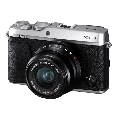 X-E3 Mirrorless Digital Camera with 23mm f/2.0 Lens (Silver) Image 0
