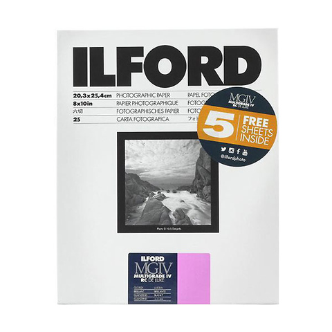 8 x 10 In. Multigrade IV RC DeLuxe Paper (Glossy 30 Sheets) Image 0