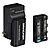 2x NP-F 2200mAh Batteries and Charger Kit