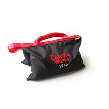 Cinema Works 20 lb Sandbag (Black with Red Handle) Image 0