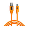TetherPro USB 3.0 to USB-C (15 ft. Orange)