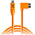 TetherPro USB Type-C Male to Micro-USB 3.0 Type B Male Cable (15 ft., Orange, Right-Angle)