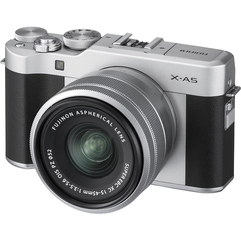 X-A5 Mirrorless Digital Camera with 15-45mm Lens (Silver) Image 0