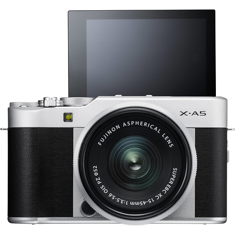 X-A5 Mirrorless Digital Camera with 15-45mm Lens (Silver) Image 3
