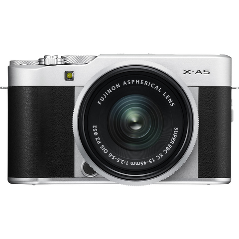 X-A5 Mirrorless Digital Camera with 15-45mm Lens (Silver) Image 1