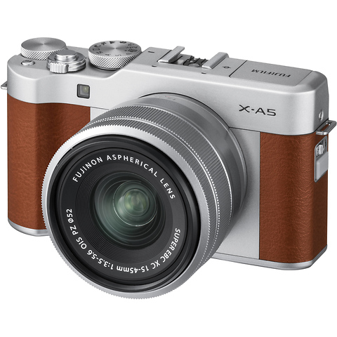 X-A5 Mirrorless Digital Camera with 15-45mm Lens (Brown) Image 0