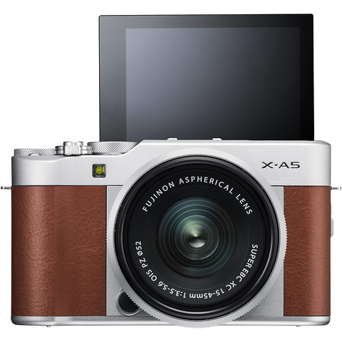 X-A5 Mirrorless Digital Camera with 15-45mm Lens (Brown) Image 3