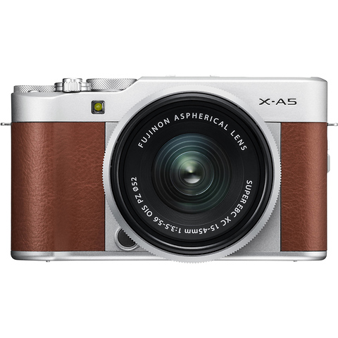 X-A5 Mirrorless Digital Camera with 15-45mm Lens (Brown) Image 1