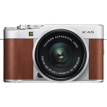 X-A5 Mirrorless Digital Camera with 15-45mm Lens (Brown)