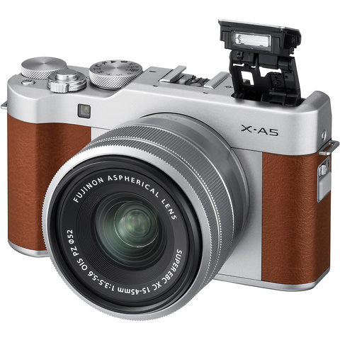X-A5 Mirrorless Digital Camera with 15-45mm Lens (Brown) Image 2