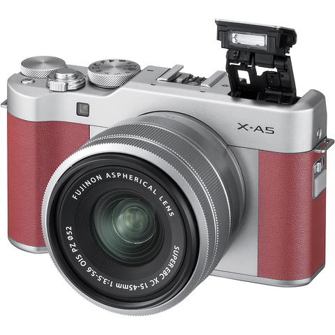 X-A5 Mirrorless Digital Camera with 15-45mm Lens (Pink) Image 2