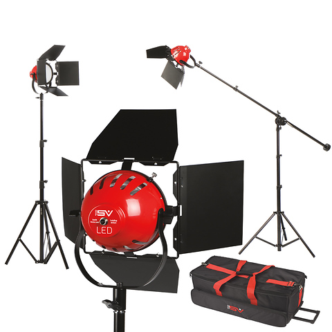 LadyBug 1500 LED 3-Light Kit with Boom Arm Image 1