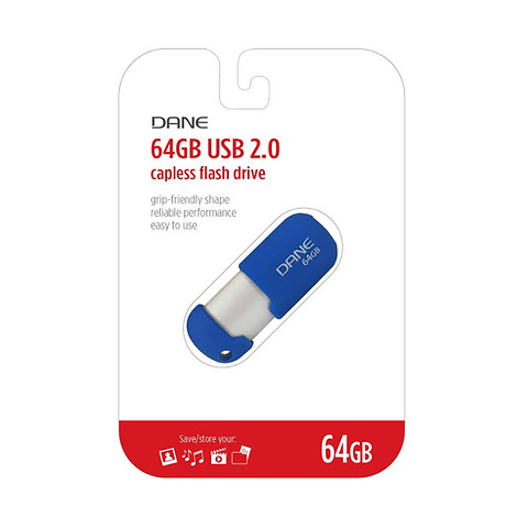 64GB USB Flash Drive (Blue) Image 0