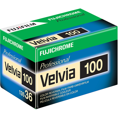 Fujichrome Velvia 100 Professional RVP 100 Color Transparency Film (35mm Roll Film, 36 Exposures) Image 0