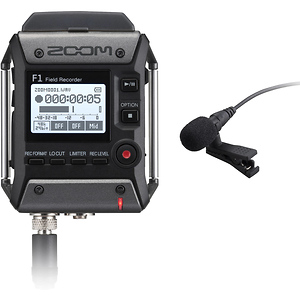 F1-LP 2-Input / 2-Track Portable Field Recorder with Lavalier Microphone