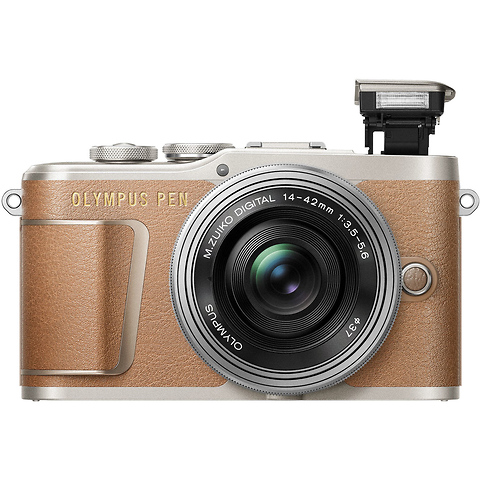 PEN E-PL9 Mirrorless Micro Four Thirds Digital Camera with 14-42mm Lens (Brown) Image 0