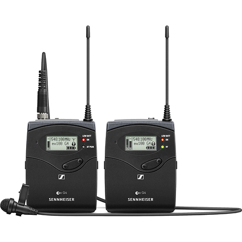 ew 112P G4 Camera-Mount Wireless Microphone System with ME 2-II Lavalier Mic A: (516 to 558 MHz) Image 0