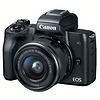 EOS M50 Mirrorless Digital Camera with 15-45mm and 55-200mm Lenses (Black) Thumbnail 1