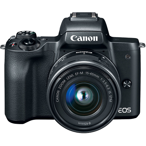 EOS M50 Mirrorless Digital Camera with 15-45mm and 55-200mm Lenses (Black) Image 4