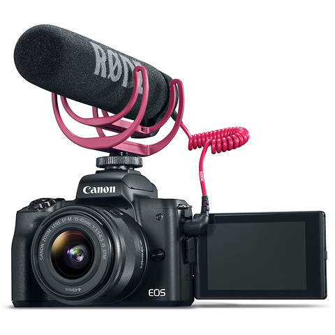 EOS M50 Mirrorless Digital Camera with 15-45mm Lens Video Creator Kit (Black) Image 3